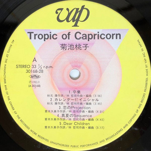 Momoko Kikuchi - Tropic Of Capricorn (Japan Import)