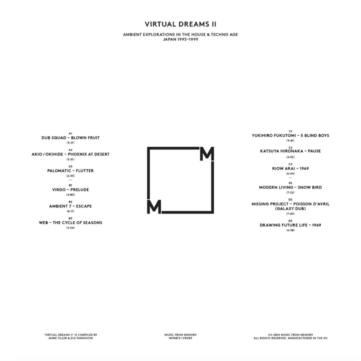 Various Artists - Virtual Dreams II: Ambient Explorations In The House & Techno Age, Japan 1993 to 1999 - Inner Ocean Records